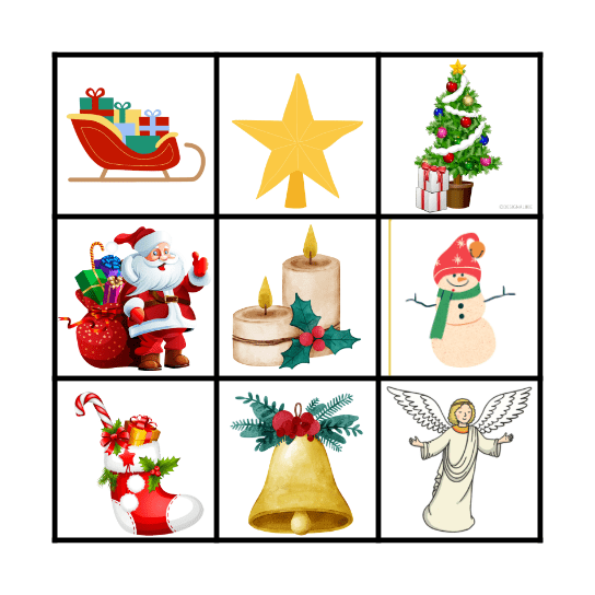 1.2年 クリスマスBINGO Card