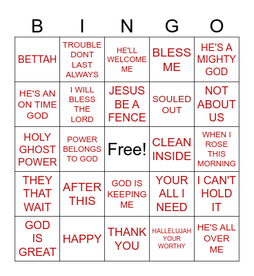 Bethesda's Friends and Family Picnic Bingo Card