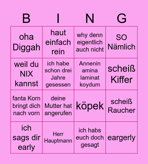 Jonas says... Bingo Card