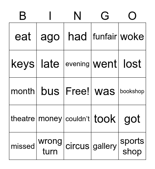 STEP 5 Bingo Card