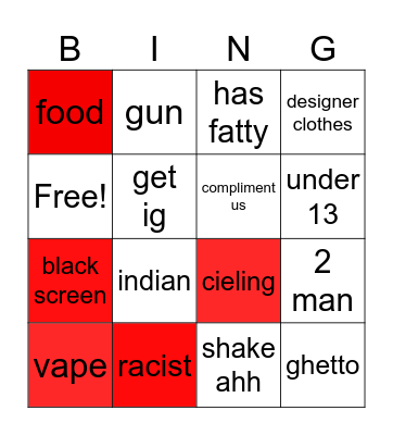 ometv Bingo Card