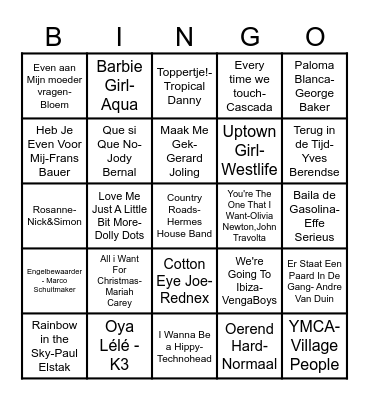 Foute Bingo Les Charmilles 2025 Bingo Card