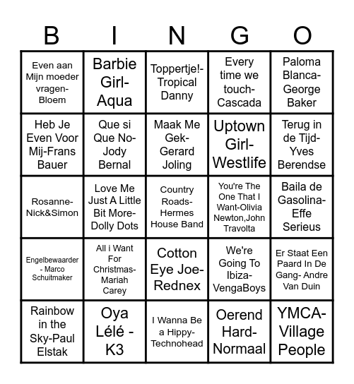 Foute Bingo Les Charmilles 2025 Bingo Card