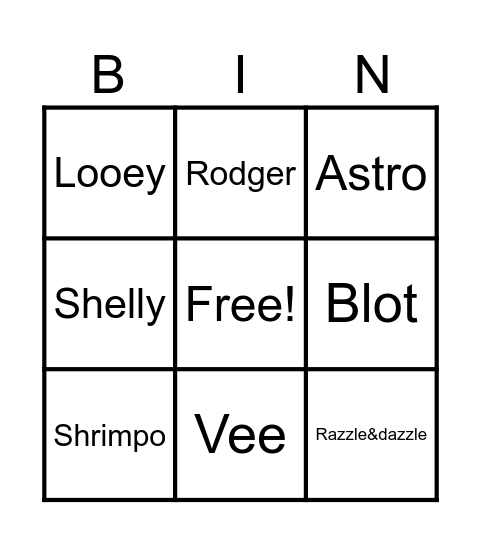 Twisted bingo Card