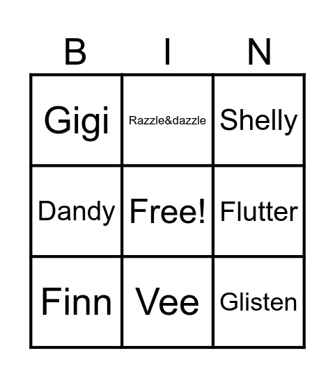 Twisted bingo Card