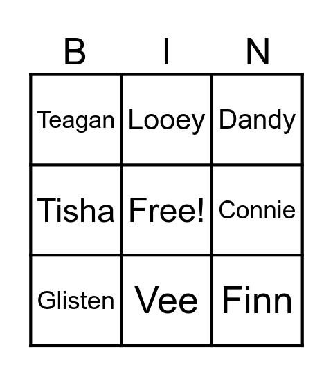 Twisted bingo Card