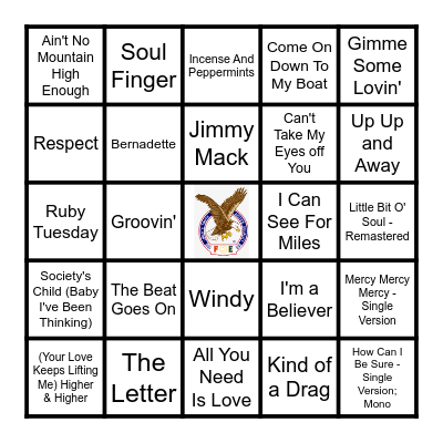 HITS OF 1967 Bingo Card