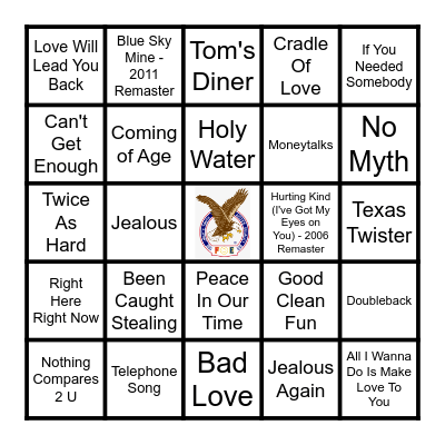 1990 Bingo Card