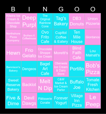 Evanston / Skokie Bingo Board Bingo Card
