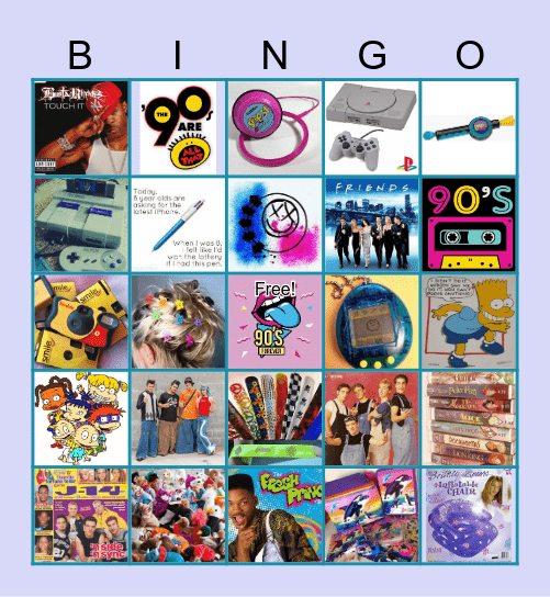 90s BINGO Card