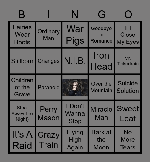 The Prince of Darkness Round Bingo Card
