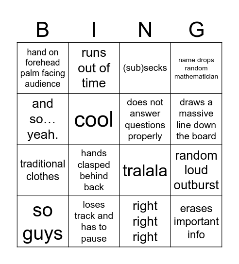 abhinav… Bingo Card