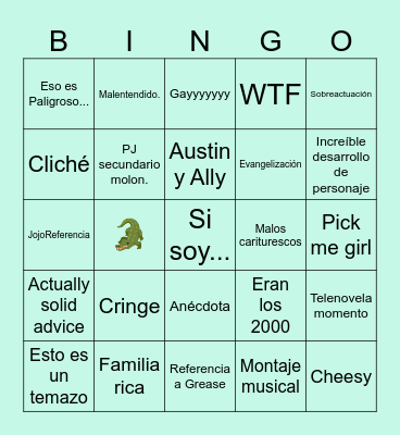 Teen beach movie Bingo Card