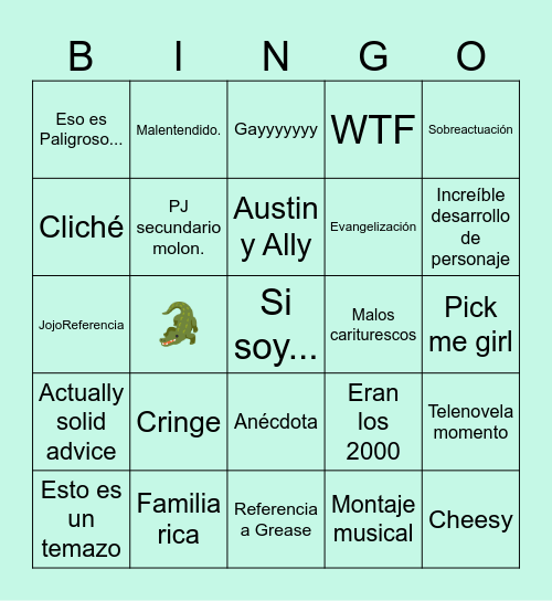 Teen beach movie Bingo Card