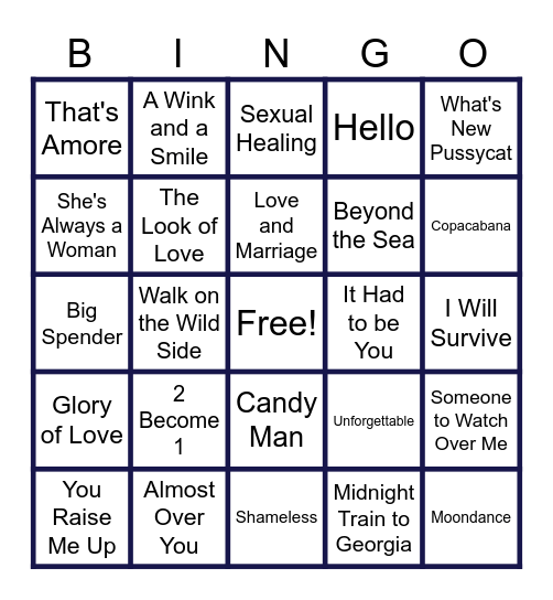 MUSIC BINGO at the Ann Arbor Eagles! B&W Music Bingo - Karaoke Clash! Bingo Card
