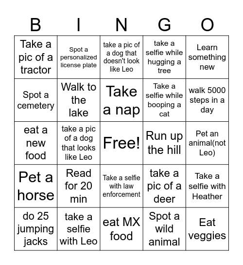 Colorado 2025 Bingo Card