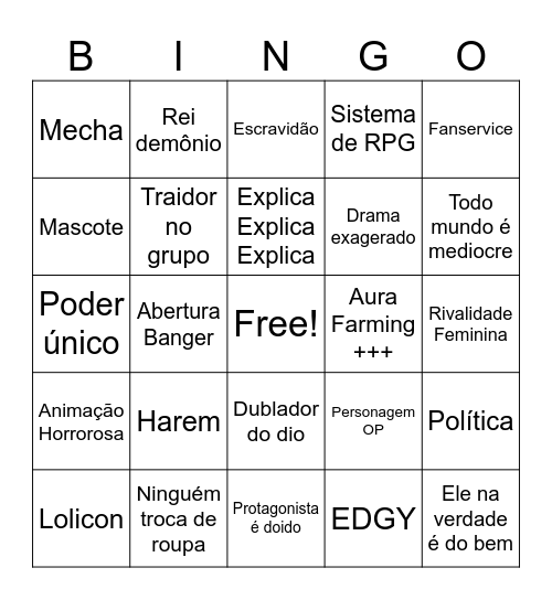 I'm an evil lord of an intergalactic empire Bingo Card