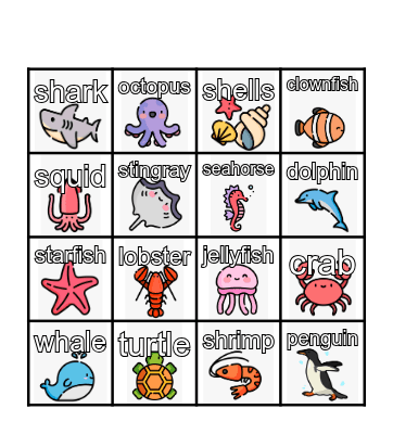 Summer Camp BiSungo Bingo Card