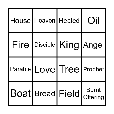 Bible Verse Bingo Card