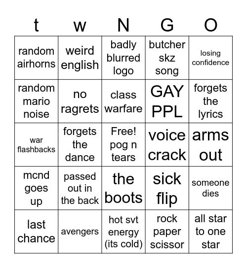 boys planet 2 ep Bingo Card