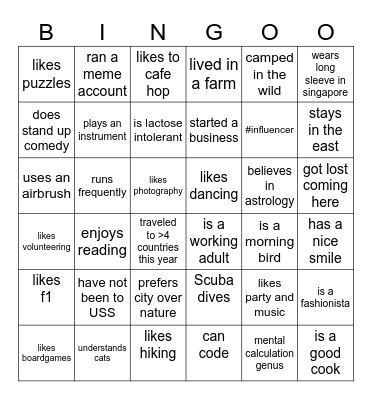 Picnic Party!! Bingo Card