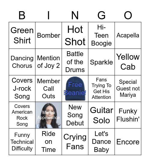 Fuji Rock Festival 2025 Tatsuro Performance Bingo Card
