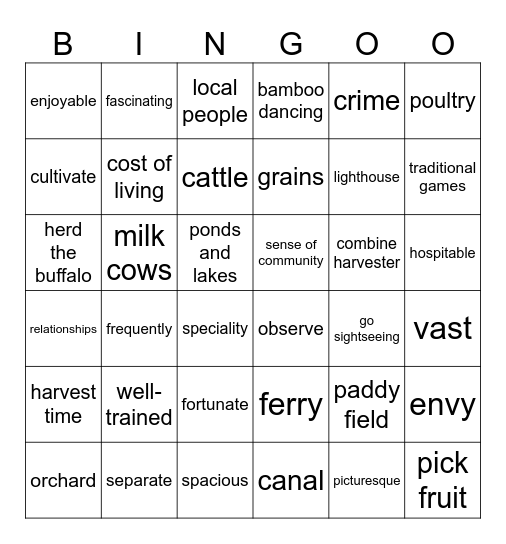 Bingo Card