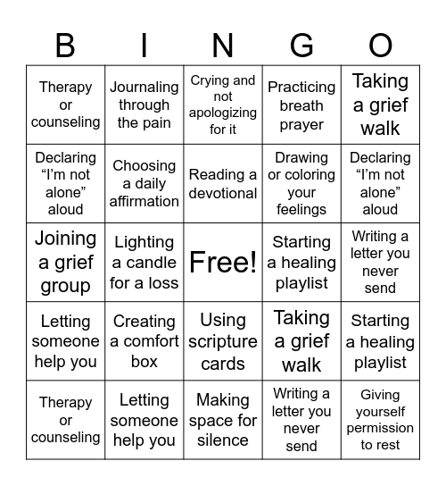 TOOLS FOR WHEN I BREAK--DR. TINA SCOTT (215) 519-2531 Bingo Card