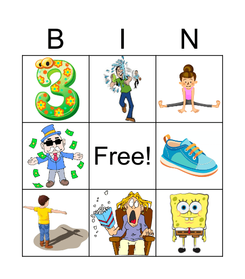 Vocabulary Bingo Card