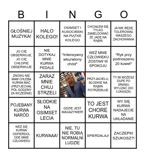 Lewy Bingo Card