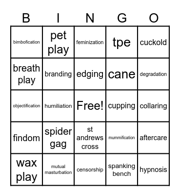Bingo 1 Bingo Card
