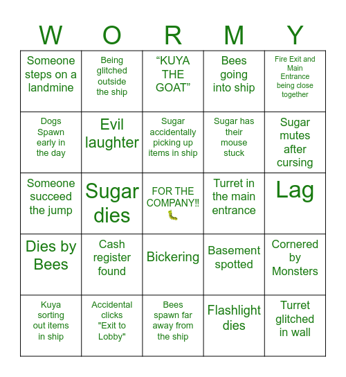 ALL HAIL BUH LETHAL BUSINESS BINGO Card