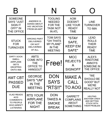 DELTA NORTH LEADS Bingo Card