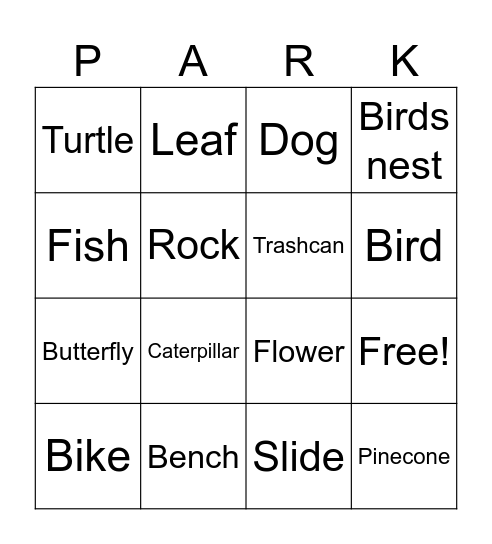 Camp Jacob Bingo Card