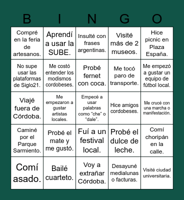 AGAPE21 Bingo Card