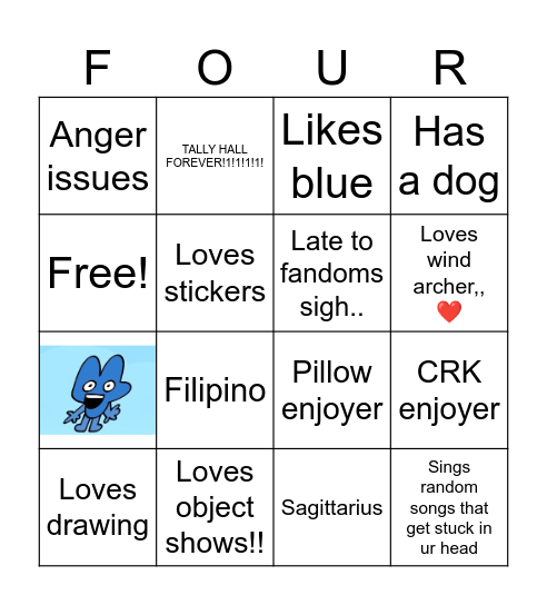 how similar are you to me? Bingo Card