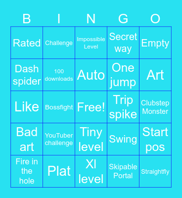 Geometry dasg Bingo Card