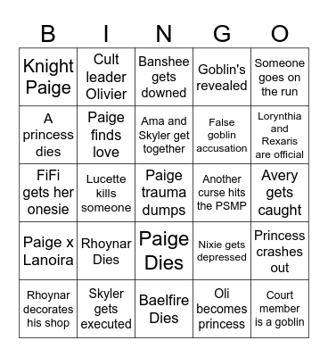 Psmp Summer Bingo Card