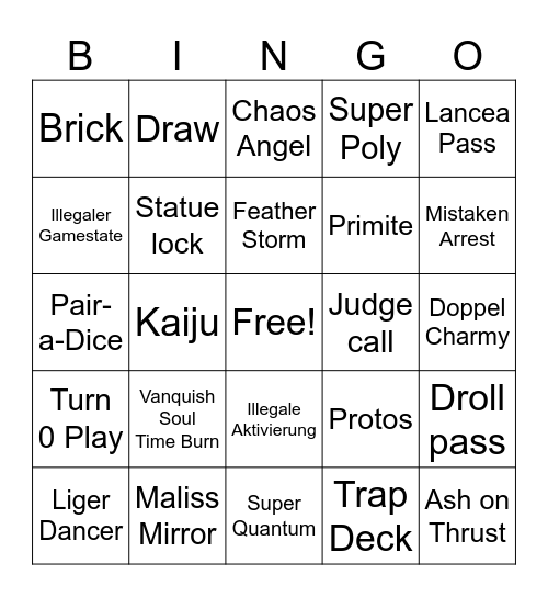 EUWCQ Bingo Card