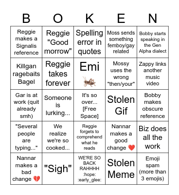 Brøken Halø [Players] Bingo Card