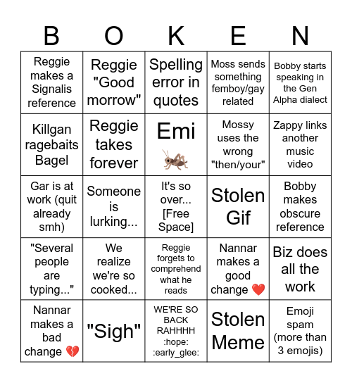 Brøken Halø [Players] Bingo Card