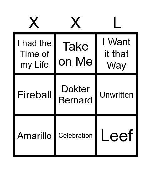 Feestweek Bingo Card