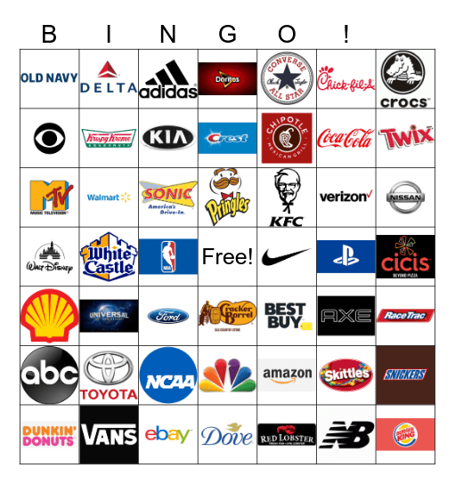 LOGO BINGO! Bingo Card