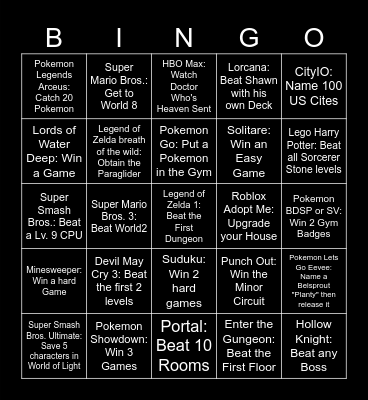 Must Full Clear to Buy Deltarune and leave Ohio Bingo Card