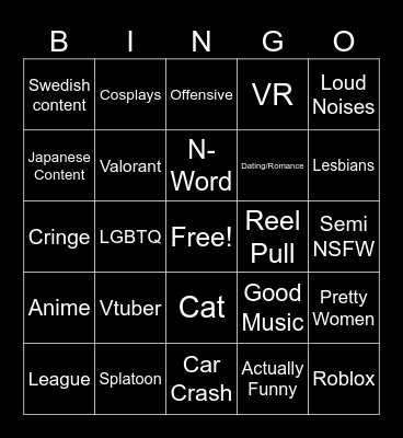 ajkhajjhwakjhgahwkghakwjhkgjwahkg Bingo Card
