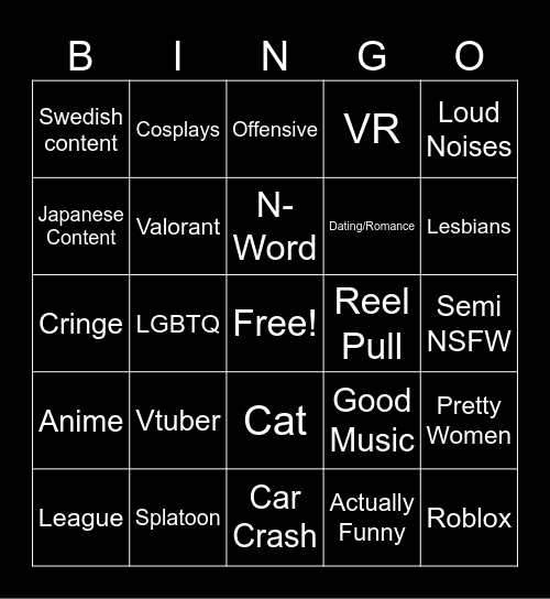ajkhajjhwakjhgahwkghakwjhkgjwahkg Bingo Card