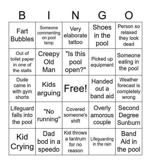For You :) Bingo Card