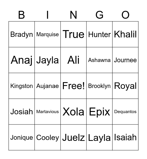 Getting to Know the Planners Bingo Card