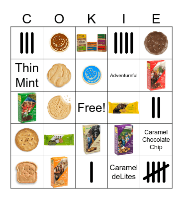 ABC Cookie Bingo Card