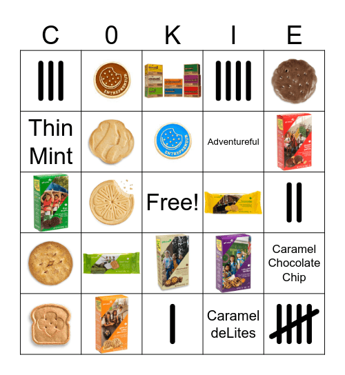 ABC Cookie Bingo Card